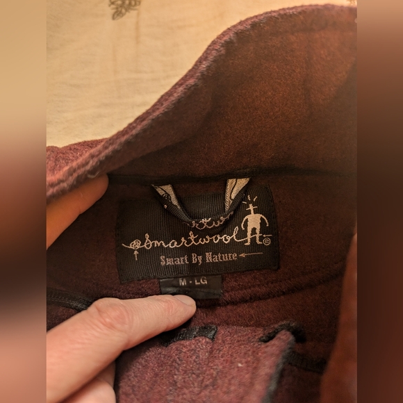 Smartwool men's jacket size Medium to large 80% Merino Wool - Picture 4 of 8